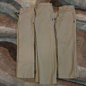Lot of Parker Uniform Khaki shorts and pants